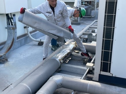 流体撹拌装置取付け