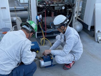 流体撹拌装置取付け