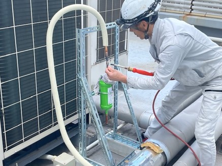 流体撹拌装置取付け
