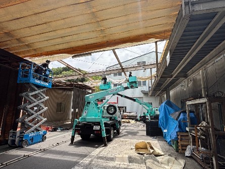 修理・メンテナンスのみならず、台風に強いフレーム補強や全面刷新もお任せ！