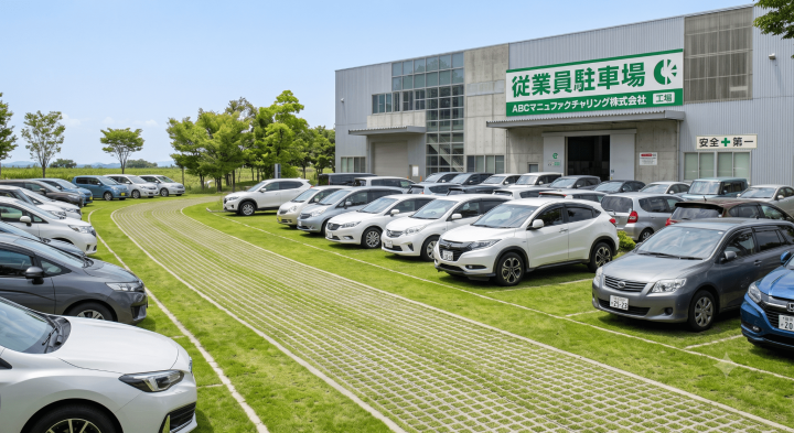 駐車場の芝生化サービス